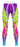 Colorful leggings with abstract pattern on a white background