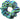 Zig Zag Blue Hair Scrunchie