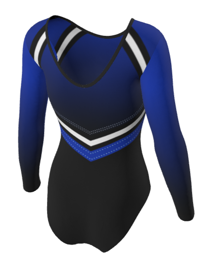 WLGC Contender Club Uniform 3/4 Length Sleeve Gymnastics Leotard for Girls