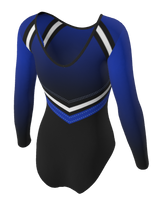 WLGC Contender Club Uniform 3/4 Length Sleeve Gymnastics Leotard for Girls