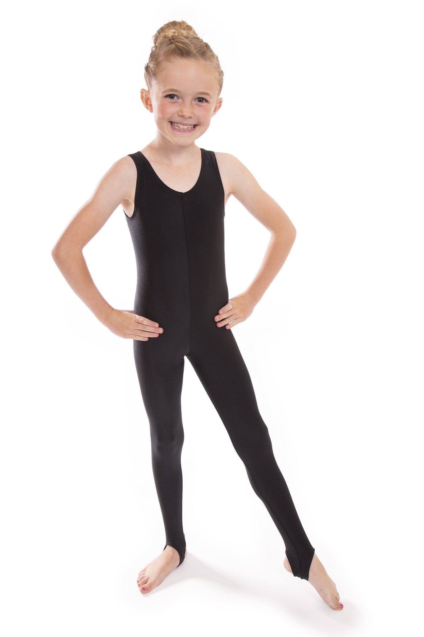Black Sleeveless Dance Unitard Catsuit