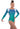 Decor Turquoise n Blue Ombre Long Sleeved Leotard