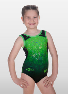 Delyn Gymnastics Club Sleevelesss Tank Leotard for Girls