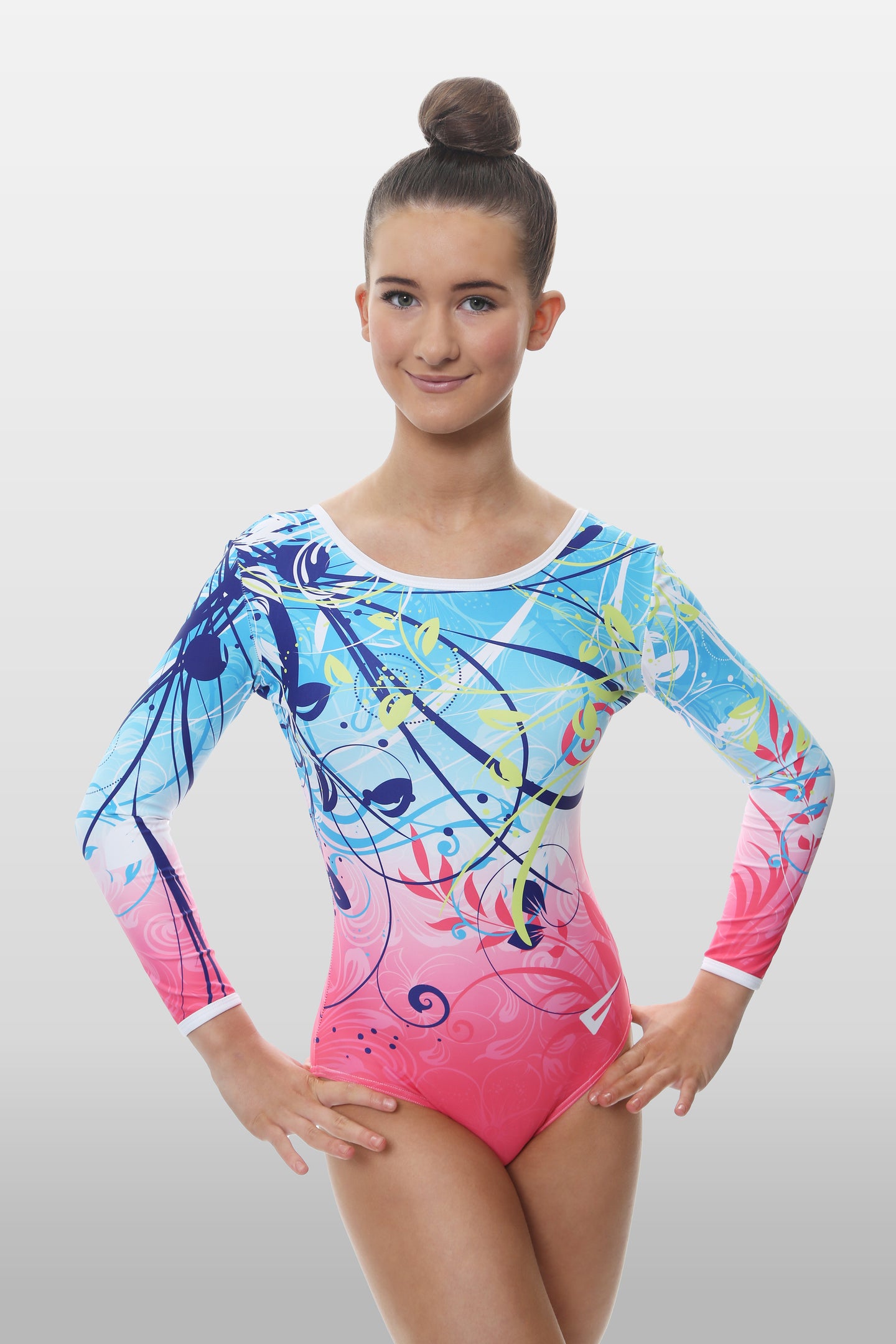 Helike Long Sleeve Girls Gymnastics Leotard