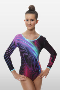 Io Long Sleeve Girls Gymnastics Leotard