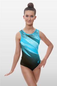 Kiki Turquoise Sleeveless Gymnastics Leotard
