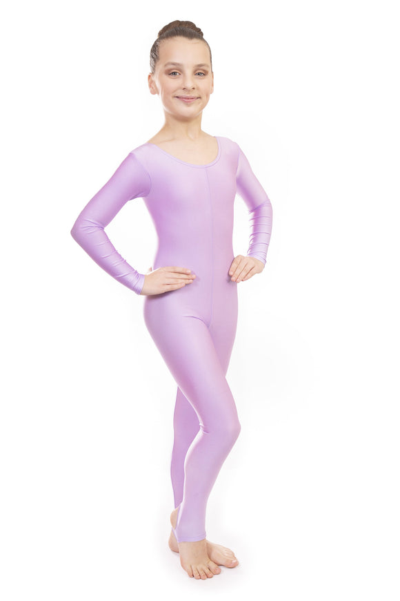 Lilac Dance Long Sleeved Unitard Catsuit