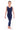 Navy Blue Short Sleeved Dance Unitard Catsuit