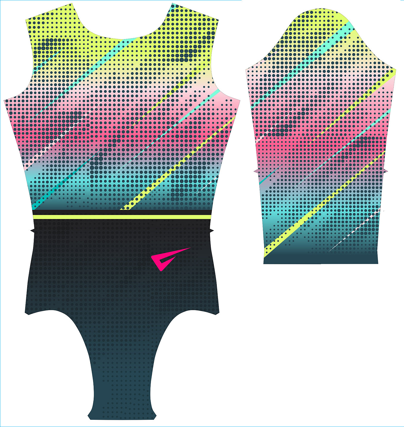 Popart Long Sleeve Gymnastics Leotard