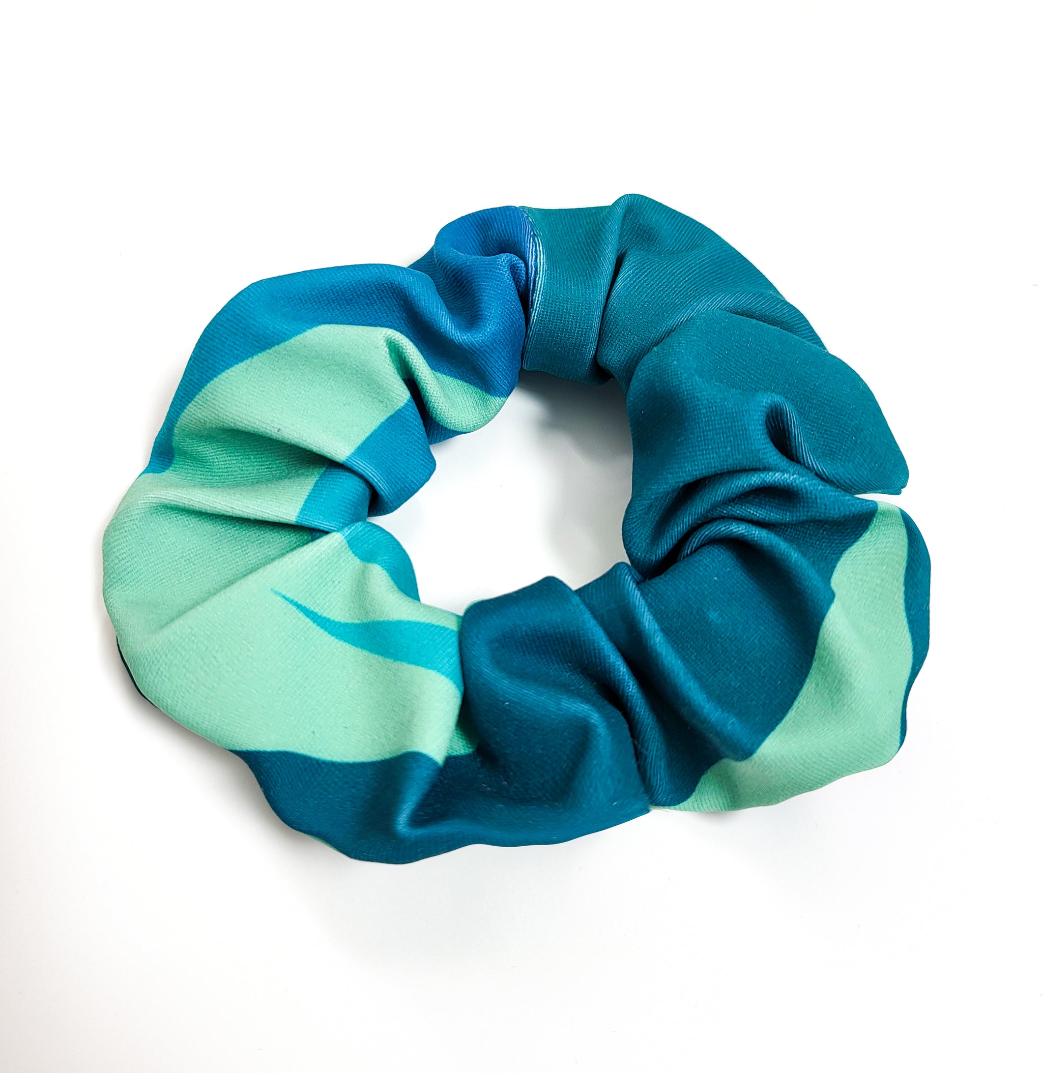 Poseidon Blue Hair Scrunchie