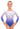 Deluxe 'Radiant' Silver to Blue Ombre Long Sleeved Gymnastic Leotard