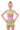 Personalised Metallic Blaze Rainbow Ombre Crop Top and Gym Shorts Set
