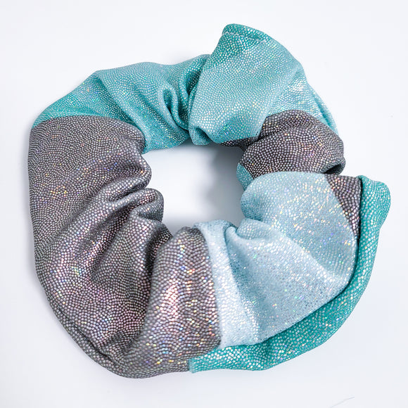 Ray Turquoise Hair Scrunchie