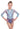 'Ray' Turquoise and Grey Long Sleeved Leotard