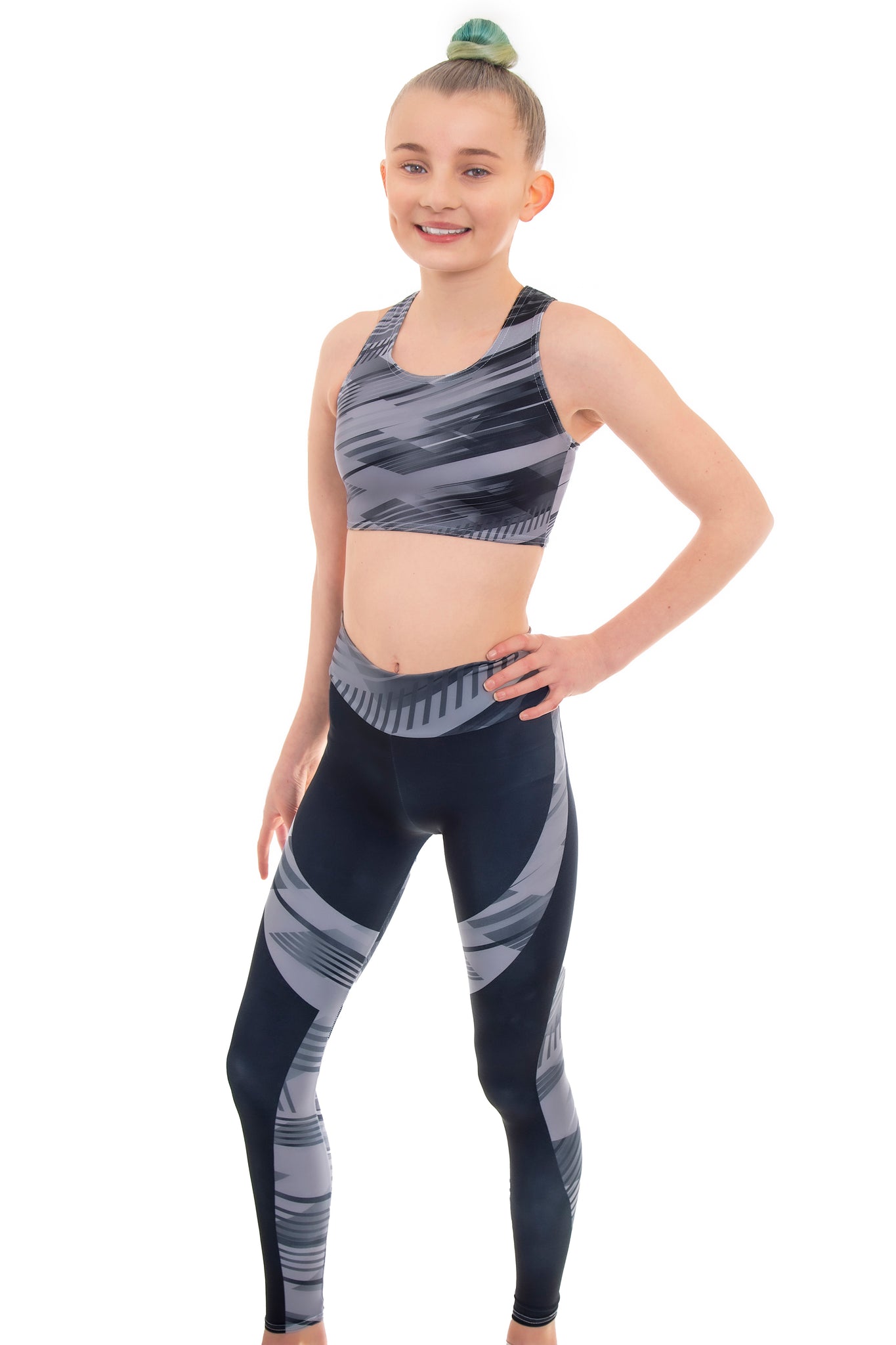 Dance crop top 2025 and leggings set