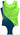 Titan Green Sleeveless Gymnastics Leotard