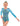 Zig Zag Blue Long Sleeved Gymnastics Leotard